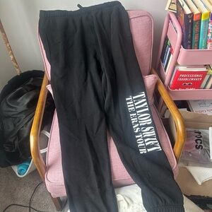 Taylor Swift The Eras Tour Black Sweatpants